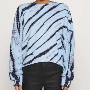 Proenza Schouler White Label Modified Raglan Tie Dye Sweatshirt